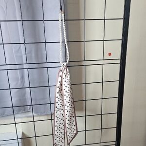 Elegant Pearl Handle Scarf